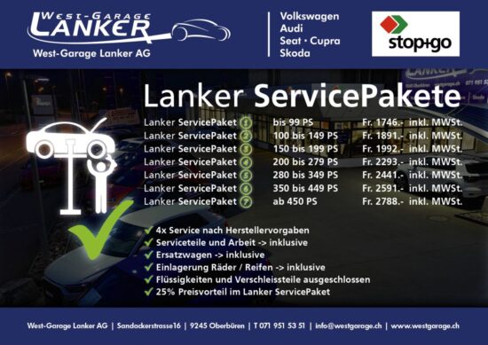 Lanker Service Pakete - Westgarage Lanker AG 1