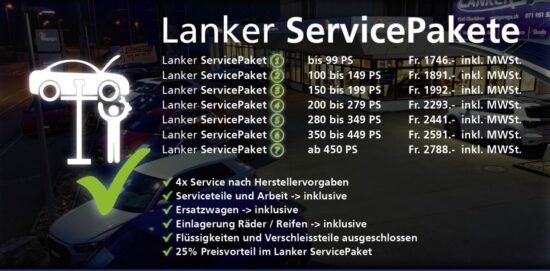 Lanker Service Pakete - Westgarage Lanker AG 2
